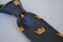 navy tie with crown design